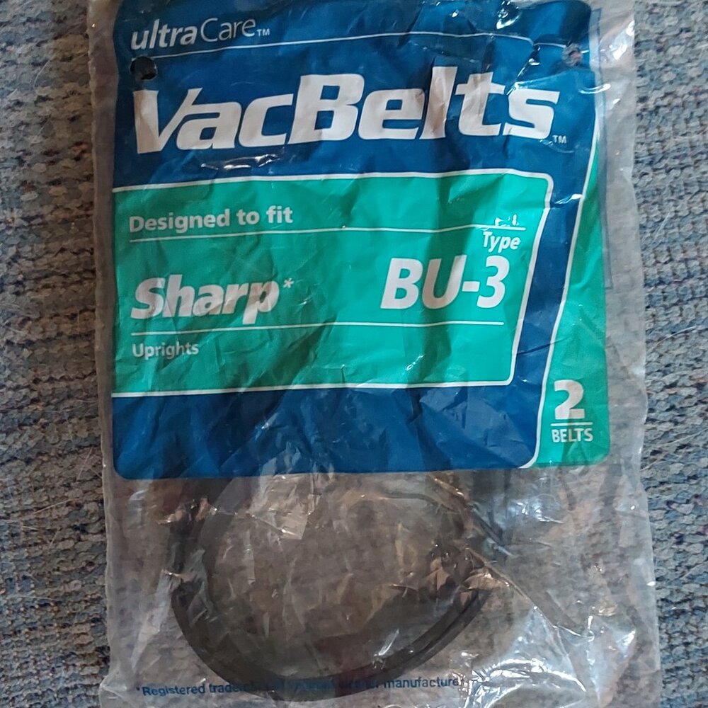 Ultra Care Vacuum Belts BU-3 for Sharp Vacuum